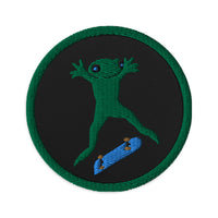 Skater frog Iron on patch, Patches, Patches iron on ,Embroidered Patch  Iron, Patches For Jacket ,Logo Back Patch