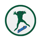 Skater Frog Embroidered Patch