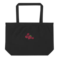 Strawberry Flowers Organic Tote Bag